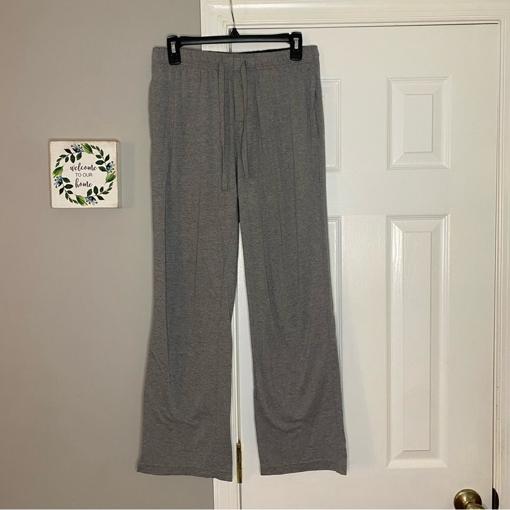Croft & Barrow Easy Care Lounge Wear Pants Men’s Small Gray With Pockets